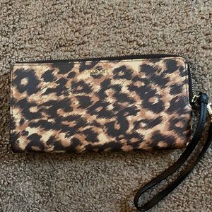Coach Leopard Print wristlet